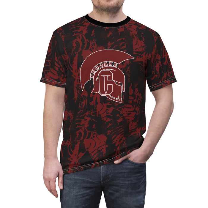 Coffee Trojans Unisex Cut & Sew Tee (AOP)