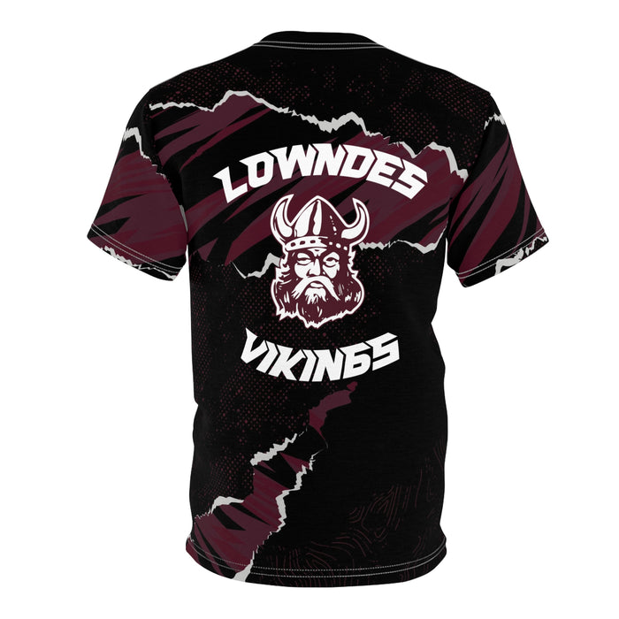 Lowndes Vikings Unisex Cut & Sew Tee (AOP)