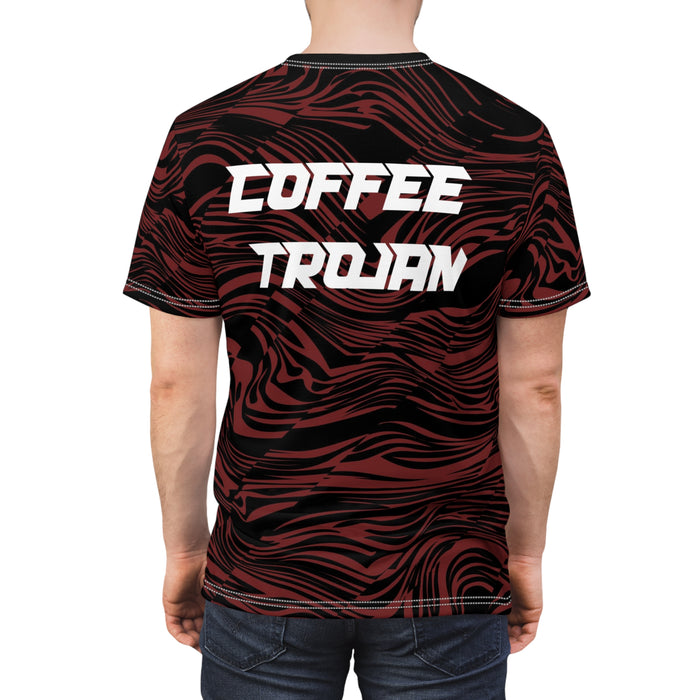 Coffee Trojans Unisex Cut & Sew Tee (AOP)