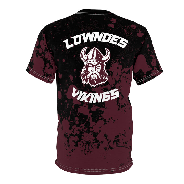 Lowndes Vikings Unisex Cut & Sew Tee (AOP)