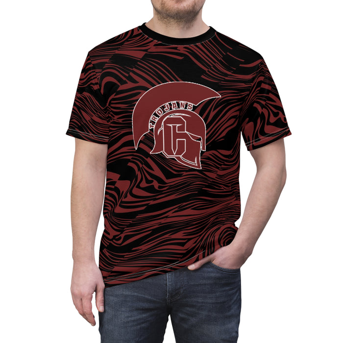 Coffee Trojans Unisex Cut & Sew Tee (AOP)