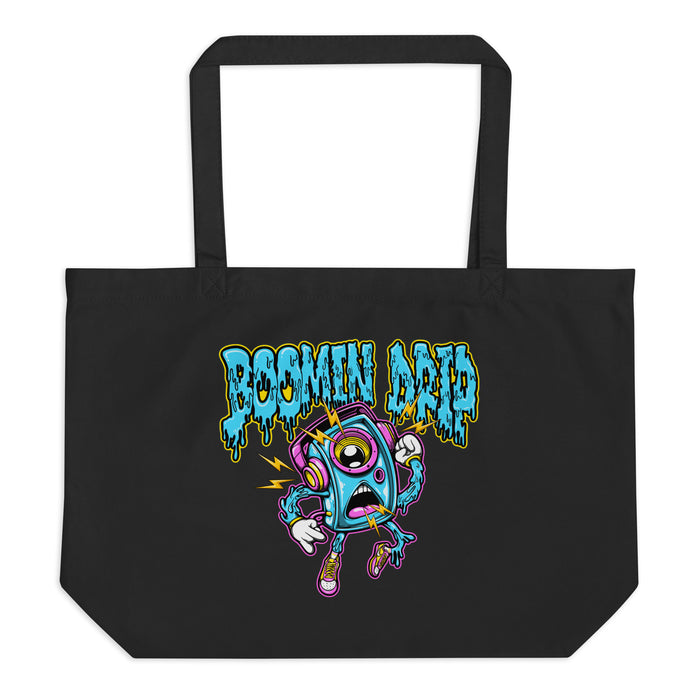 Booming Drip large organic tote bag
