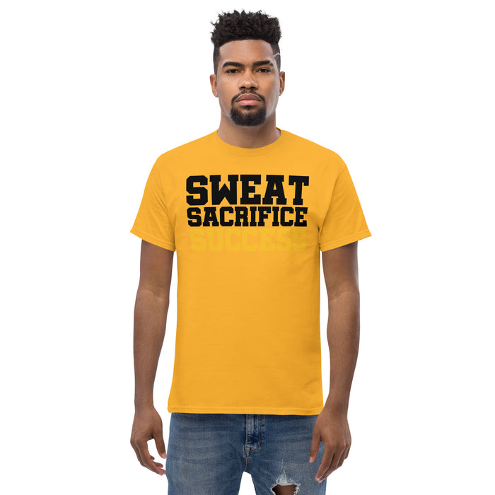 Sweat, Sacrifice, Success Men's classic tee