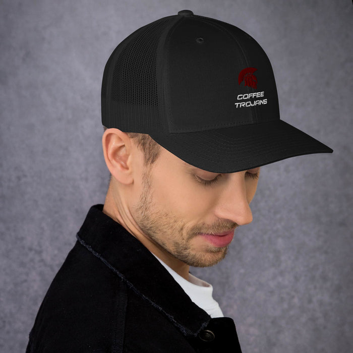 Coffee Trojan Trucker Cap