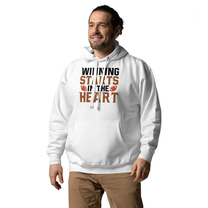 Winning starts in the heart Unisex Hoodie